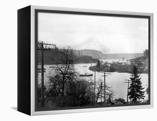 Gig Harbor & Mt. Tacoma, Dec. 26, 1926-Marvin Boland-Framed Premier Image Canvas