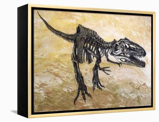 Giganotosaurus Dinosaur Skeleton-Stocktrek Images-Framed Stretched Canvas