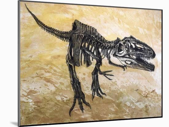 Giganotosaurus Dinosaur Skeleton-Stocktrek Images-Mounted Art Print