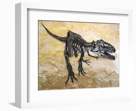 Giganotosaurus Dinosaur Skeleton-Stocktrek Images-Framed Premium Giclee Print