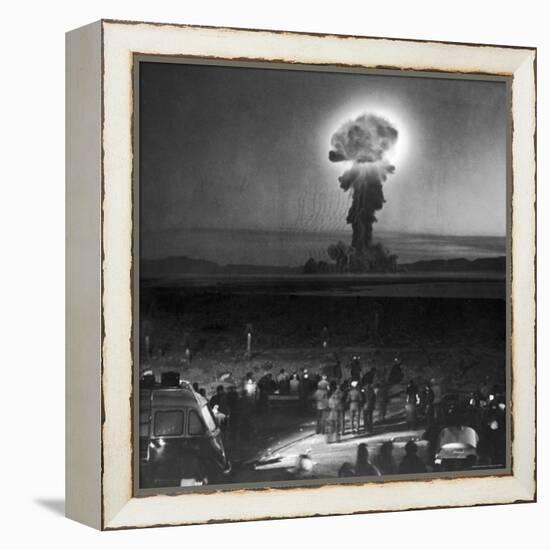 Gigantic Cloud of Radioactive Dust Rising From the Desert Floor-J^ R^ Eyerman-Framed Premier Image Canvas