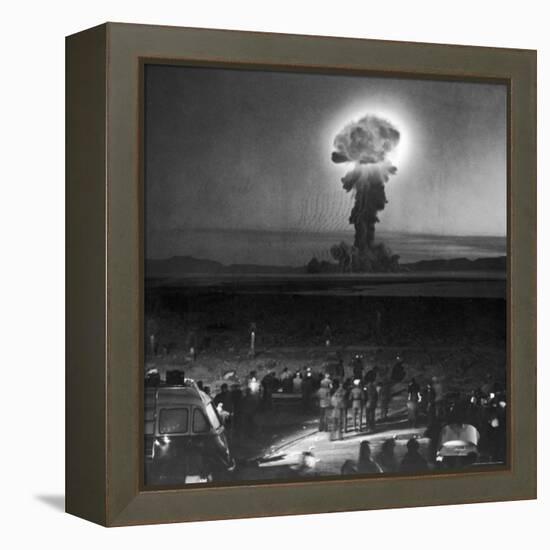 Gigantic Cloud of Radioactive Dust Rising From the Desert Floor-J^ R^ Eyerman-Framed Premier Image Canvas