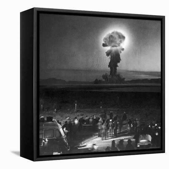 Gigantic Cloud of Radioactive Dust Rising From the Desert Floor-J^ R^ Eyerman-Framed Premier Image Canvas