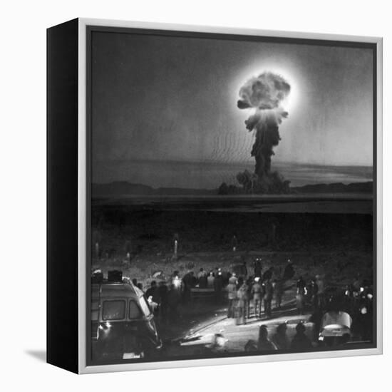 Gigantic Cloud of Radioactive Dust Rising From the Desert Floor-J^ R^ Eyerman-Framed Premier Image Canvas