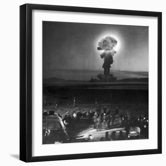 Gigantic Cloud of Radioactive Dust Rising From the Desert Floor-J^ R^ Eyerman-Framed Photographic Print