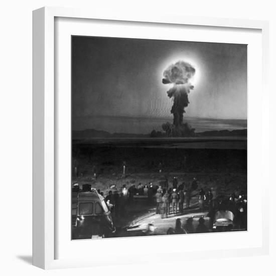 Gigantic Cloud of Radioactive Dust Rising From the Desert Floor-J^ R^ Eyerman-Framed Photographic Print