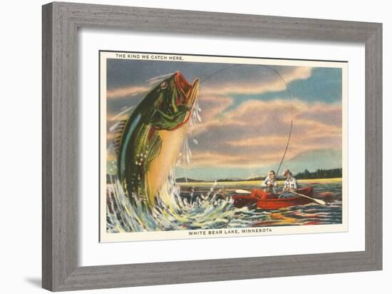 Gigantic Fish, White Bear Lake, Minnesota-null-Framed Art Print