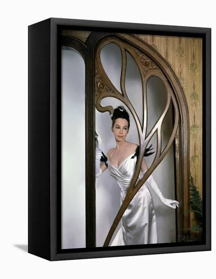 GIGI, 1958 directed by VINCENTE MINNELLI Leslie Caron (photo)-null-Framed Stretched Canvas