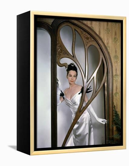 GIGI, 1958 directed by VINCENTE MINNELLI Leslie Caron (photo)-null-Framed Stretched Canvas