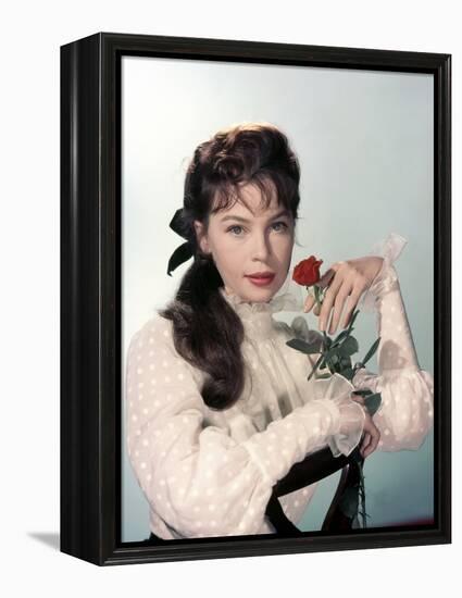 GIGI, 1958 directed by VINCENTE MINNELLI Leslie Caron (photo)-null-Framed Stretched Canvas