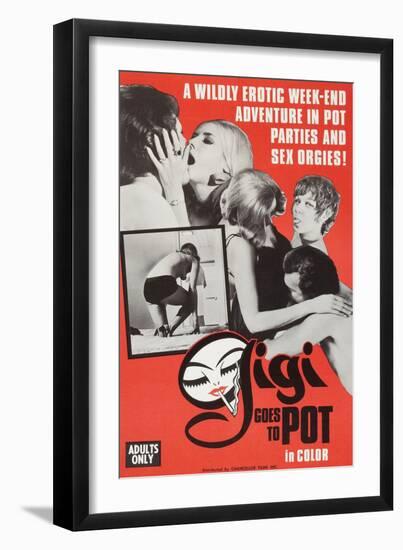 Gigi Goes to Pot-null-Framed Art Print