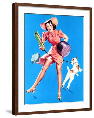 Young Girl With Her Dog/キース カーター/ポスター Young Girl With Her Dog/キース カーター/ポスター Young Girl