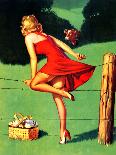 Help Wanted! Pin-Up with Dog 1939-Gil Elvgren-Art Print
