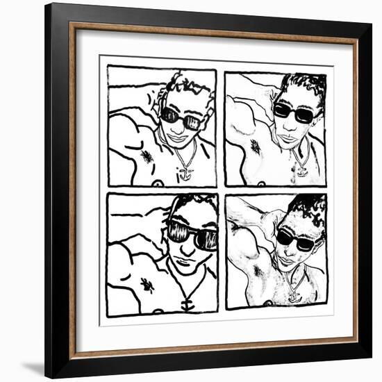 Gil, July 14, 1988-Keith Haring-Framed Giclee Print