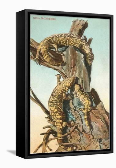 Gila Monsters-null-Framed Stretched Canvas