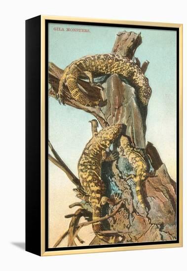 Gila Monsters-null-Framed Stretched Canvas