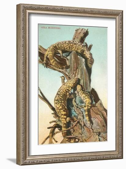 Gila Monsters-null-Framed Art Print