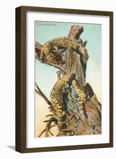 Gila Monsters-null-Framed Art Print