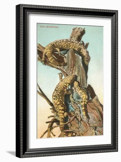 Gila Monsters-null-Framed Art Print