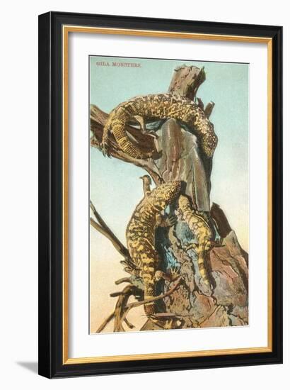Gila Monsters-null-Framed Premium Giclee Print