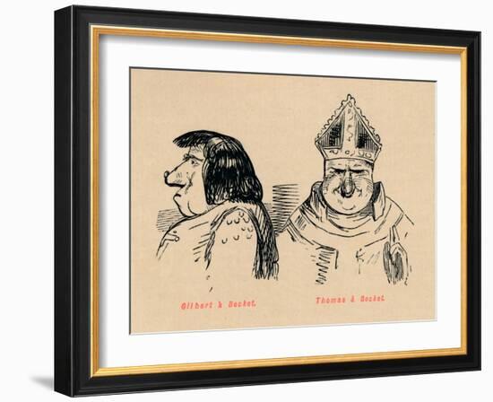 'Gilbert a Becket, Thomas a Becket', c1860, (c1860)-John Leech-Framed Giclee Print