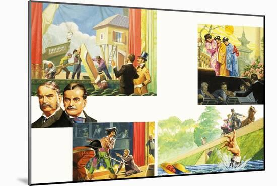 Gilbert and Sullivan-Severino Baraldi-Mounted Giclee Print