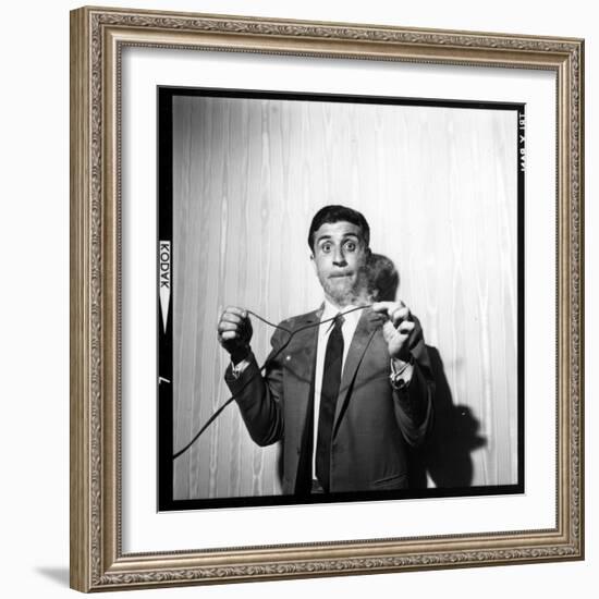 Gilbert Bécaud Playing-null-Framed Photographic Print