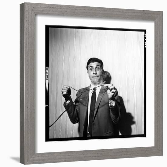 Gilbert Bécaud Playing-null-Framed Photographic Print