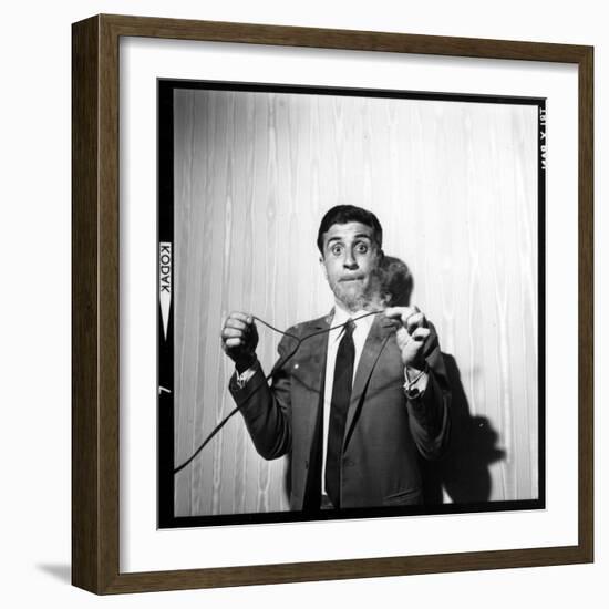 Gilbert Bécaud Playing-null-Framed Photographic Print