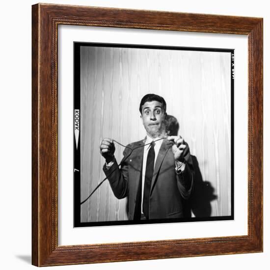 Gilbert Bécaud Playing-null-Framed Photographic Print