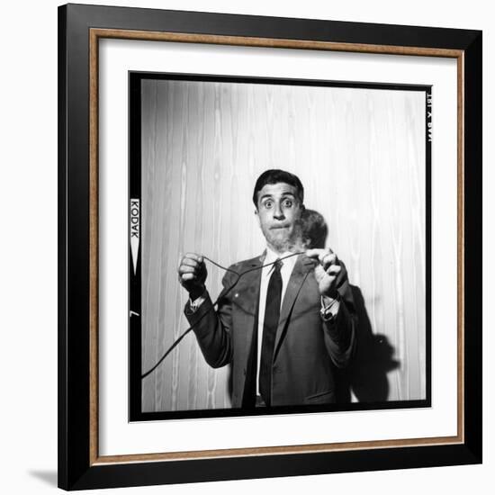 Gilbert Bécaud Playing-null-Framed Photographic Print