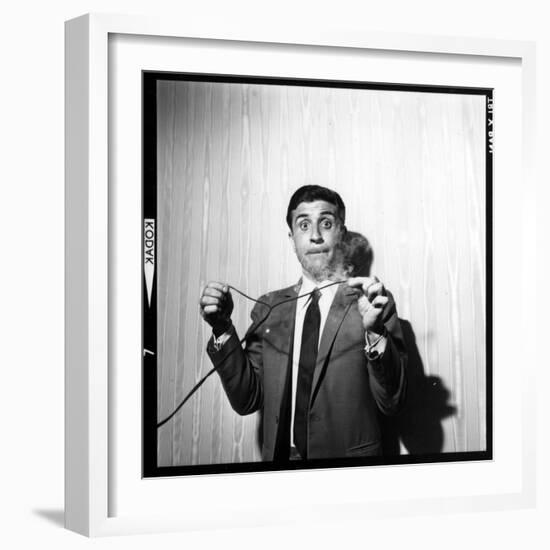 Gilbert Bécaud Playing-null-Framed Photographic Print