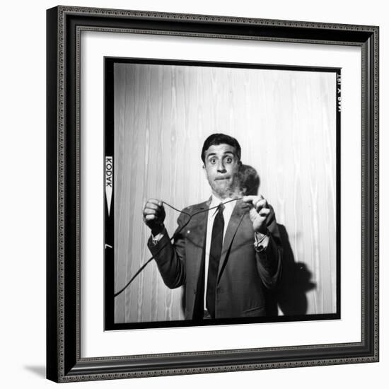 Gilbert Bécaud Playing-null-Framed Photographic Print