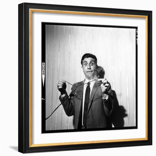 Gilbert Bécaud Playing-null-Framed Photographic Print