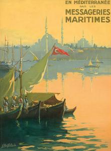 Istambul Messageries Maritimes c.1925 by Gilbert Galland