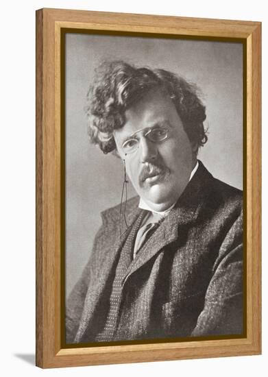 Gilbert Keith Chesterton, 1874 – 1936. English Writer. from the Wonderful Year 1909-null-Framed Premier Image Canvas