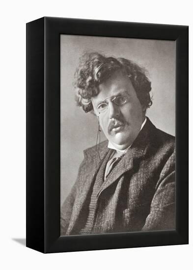 Gilbert Keith Chesterton, 1874 – 1936. English Writer. from the Wonderful Year 1909-null-Framed Premier Image Canvas