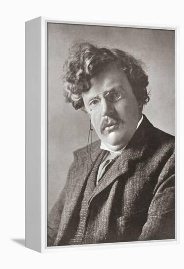 Gilbert Keith Chesterton, 1874 – 1936. English Writer. from the Wonderful Year 1909-null-Framed Premier Image Canvas