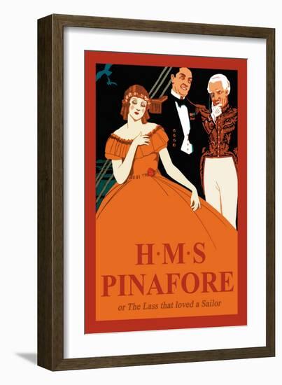 Gilbert & Sullivan: H.M.S. Pinafore, or The Lass That Loved A Sailor-null-Framed Art Print