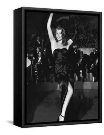 rita hayworth black dress Goddess Ribbed Short Sleeve Dress - Black main image 0