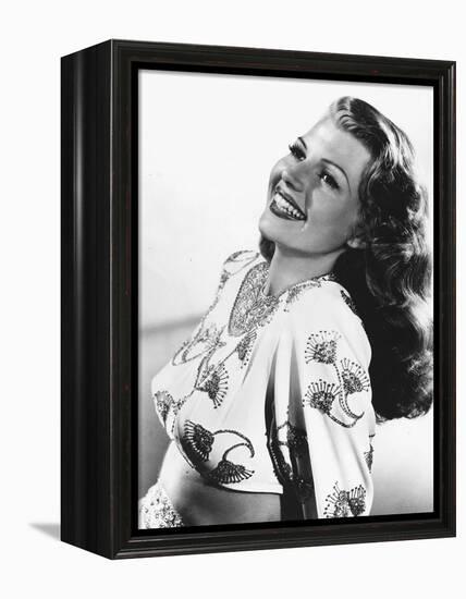 GILDA, 1946 directed by CHARLES VIDOR Rita Hayworth (b/w photo)-null-Framed Stretched Canvas