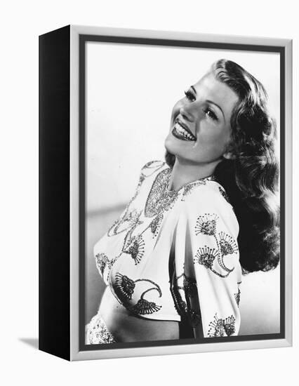 GILDA, 1946 directed by CHARLES VIDOR Rita Hayworth (b/w photo)-null-Framed Stretched Canvas