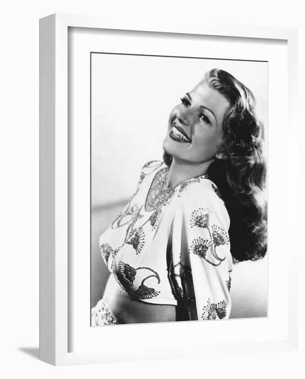 GILDA, 1946 directed by CHARLES VIDOR Rita Hayworth (b/w photo)-null-Framed Photo