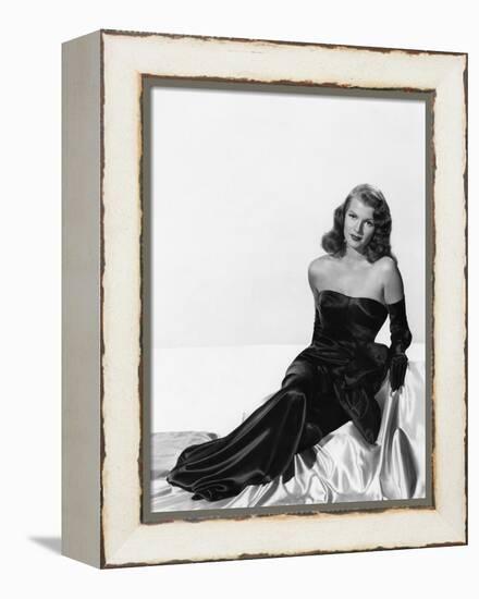 GILDA, 1946 directed by CHARLES VIDOR Rita Hayworth (b/w photo)-null-Framed Stretched Canvas