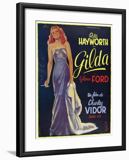 Gilda, 1946, Directed by Charles Vidor-null-Framed Giclee Print