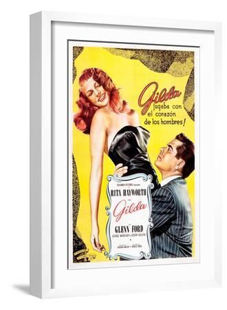 Gilda, Argentine Poster Art, Rita Hayworth, Glenn Ford, 1946 Art