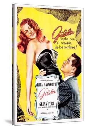 Gilda, Argentine Poster Art, Rita Hayworth, Glenn Ford, 1946