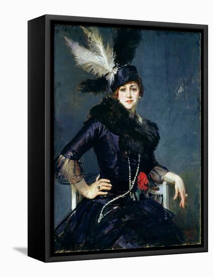 Gilda Darthy-Jacques-emile Blanche-Framed Premier Image Canvas