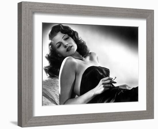 Gilda, Rita Hayworth, 1946-null-Framed Premium Photographic Print