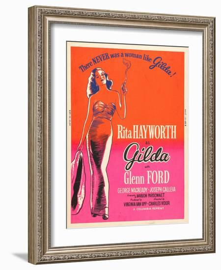 Gilda, Rita Hayworth, 1946-null-Framed Art Print